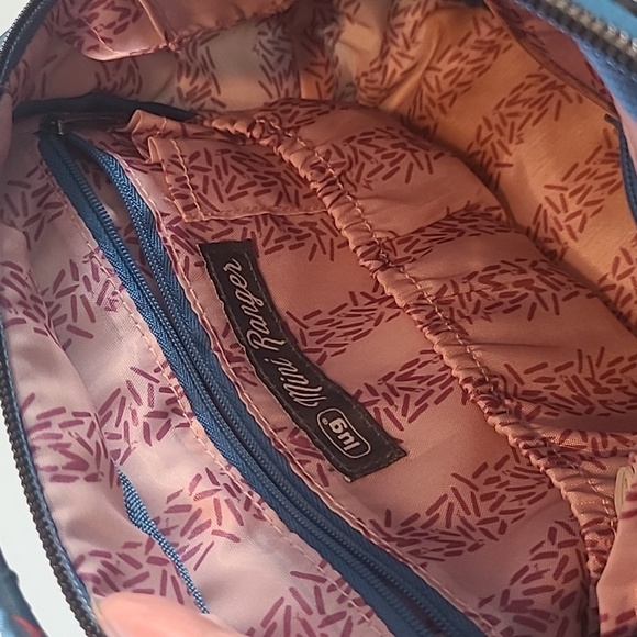 Lug Mini Ranger Blue Flamingo Print Crossbody Bag - Picture 6 of 9